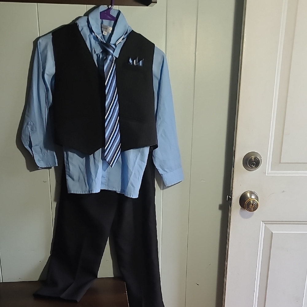 Kids Formal Suit - Blue and Black